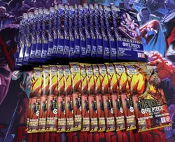 LOT OF: One Piece TCG PRB-02 Sleeved Booster Pack English and OP14-EB04 - Image 1