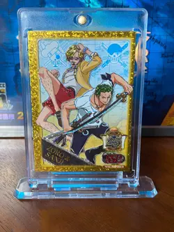 One Piece Anime Collectable Trading Card SSP Insert Card ZORO & SANJI Rare - Image 1