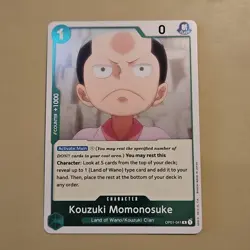 One Piece Kouzuki Momonosuke (OP01-041/284) OP01 Romance Dawn NM FOIL TCG CCG - Image 1