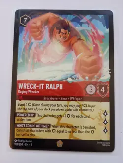 Disney Lorcana Wreck-It Ralph Raging Wrecker 103/204 Winterspell - Image 1