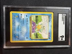 Pokemon Squirtle 63/102 Base Set Common SGC 9 Nintendo Vintage TCG Card - Image 1