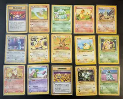 Pokemon Vintage Lot Of 15 Cards, Shadowless, 1st Edition, E Series - Image 1