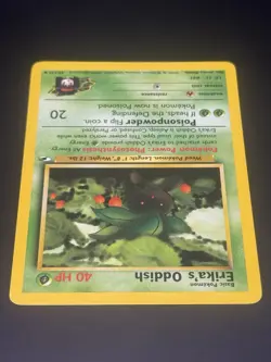 Erika's Oddish 47/132 Uncommon Gym Heroes Pokemon Card Vintage Nintendo WOTC - Image 2