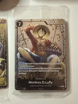 One Piece CCG Tin Promo Cards Set Sealed Luffy, Ace, And Sabo With Opened Tins - Image 3