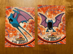 Topps Zoobat #41 Golbart #42 Pokemon 2-Card Lot 1999 TV Series - Image 1