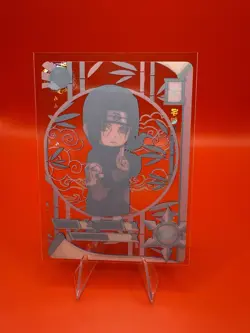 Naruto Kayou Doujin Triple Gem Rare Itachi Uchiha Chibi Transparent Card - Image 2
