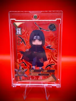 Naruto Kayou Doujin Triple Gem Rare Itachi Uchiha Transparent Chibi Trading Card - Image 1