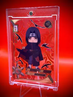 Naruto Kayou Doujin Triple Gem Rare Itachi Uchiha Transparent Chibi Trading Card - Image 2