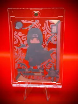 Naruto Kayou Doujin Triple Gem Rare Itachi Uchiha Transparent Chibi Trading Card - Image 4