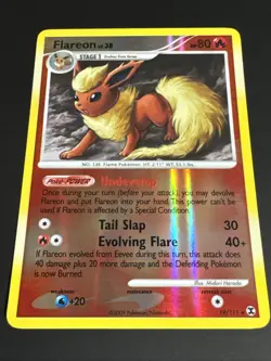Flareon 19/111 Rising Rivals 2009 Reverse Holo Rare Pokemon Card TCG LP/NM - Image 2