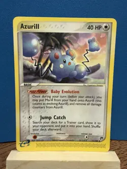 Pokemon TCG Azurill Sandstorm Card 31/100 Uncommon LP Non-Holo 2002 - Image 1