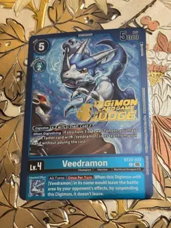 Digimon Card Game Veedramon (Judge Pack 2025 Wave 2) Cyber Eden BT22-022 - Image 1