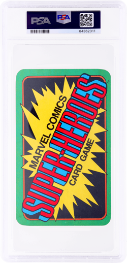 1978 Marvel Comics Super-Heroes Scarlet Witch Card Game #19 PSA 8 - Image 2