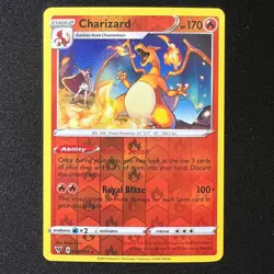 🔥 Charizard Reverse Holo Rare 25/185 – 2020 Vivid Voltage Pokemon Cards TCG LP - Image 1