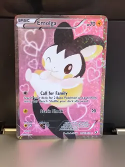Pokemon TCG Emolga RC23/RC25 Legendary Treasures Radiant Collection Holo Card - Image 1
