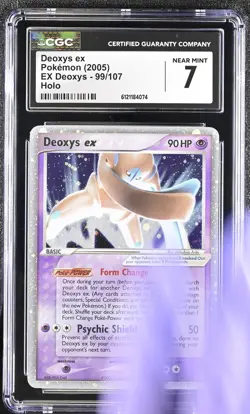 CGC 7 Deoxys ex 2005 EX Deoxys 99/107 Holo Pokemon Card - Image 1