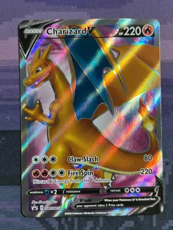 Charizard V SWSH050 SWSH: Sword & Shield Promo Cards Holo Card Light Play LP 1 - Image 1
