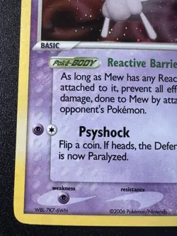 Mew 4/17 POP Series 4 Promo Pokemon Card Holo Foil Rare Swirl LP+ - Image 5