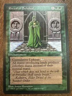 Ice Age Ritual of Subdual MTG Magic the Gathering NM - Image 1