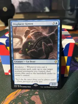 MTG Displacer Kitten Commander Legends: Battle for Baldur's Gate Regular LP - Image 1