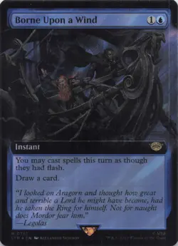 Borne Upon a Wind (Extended Art) Lord of the Rings Rare Surge Foil #761 NM MTG - Image 1