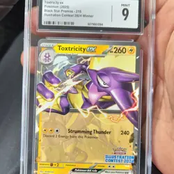 Pokemon Toxtricity ex #215 Promo EX Illustration Contest Winner AGCG 9 - Image 1