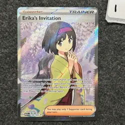 Erika's Invitation 196/165 Pokemon Scarlet & Violet 151 Ultra Rare Full Art NM 1 - Image 1