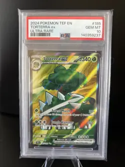 PSA 10 💎 GEM MINT Pokemon Temporal Forces Torterra EX Ultra Rare #185/162 - Image 1