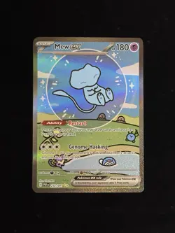 Mew ex 232/091 SV: Paldean Fates Holo Bubble Mew Pokemon TCG - NM - Image 3