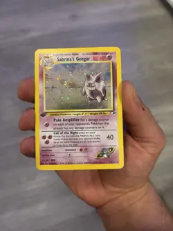 Pokemon TCG Sabrina's Gengar Gym Heroes 1st Edition Holo - Image 1