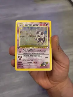 Pokemon TCG Sabrina's Gengar Gym Heroes 1st Edition Holo - Image 2