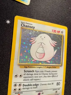 Pokemon TCG Chansey 003/102 Base Set Holo HP - Image 2