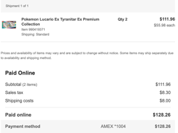 ✅ Pokemon Lucario Ex & Tyranitar Ex Premium Collection PRESALE SHIPS 8/28 - Image 1