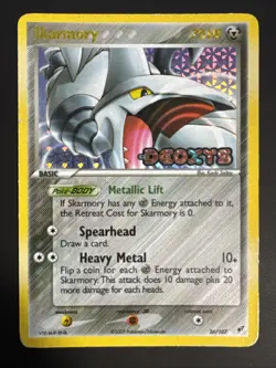 Skarmory EX Deoxys 26/107 Reverse Holo Rare Stamped Pokemon TCG LP - Image 1