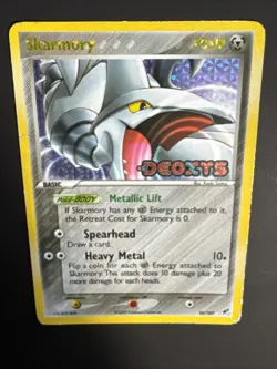 Skarmory EX Deoxys 26/107 Reverse Holo Rare Stamped Pokemon TCG LP - Image 3
