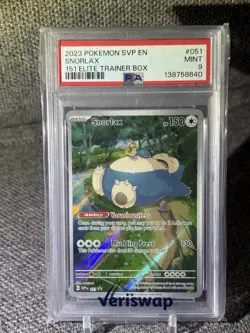 2023 Pokemon SVP Snorlax 151 #051 PSA 9 - Image 1