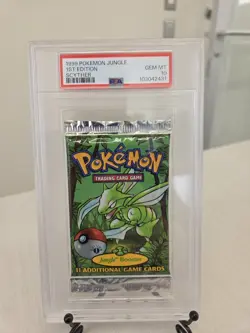 1999 Pokemon Jungle Scyther 1st Edition Booster Pack PSA 10 GEM MINT (RARE) - Image 1