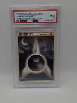 PSA 9 DARKNESS ENERGY (Umbreon) - Heartgold Collection 2009 Japanese Pokemon! - Image 1