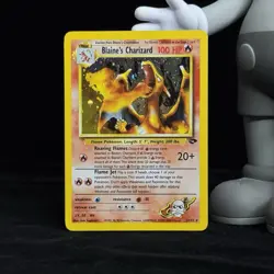 Blaine's Charizard 2/132 Pokemon Gym Challenge Holo TCG - LP - Image 1