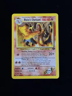 Blaine's Charizard 2/132 Pokemon Gym Challenge Holo TCG - LP - Image 3