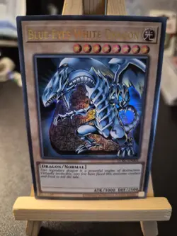 Yugioh Blue Eyes White Dragon LCKC-EN001 Ultra Rare Tablet Art NM - Image 1