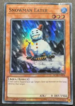 SNOWMAN EATER - SUPER RARE - AC18-EN008 YuGiOh TCG - Image 1
