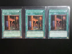 3× YUGIOH Dark Room Of Nightmare Mixed SD3-EN022 Or SDMA-EN024 Common Playset - Image 1