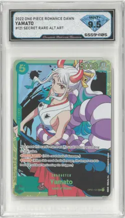 2022 One Piece Romance Dawn YAMATO #OP01-121 Secret Rare Alt Art💎 DSG 9.5 Mint+ - Image 1