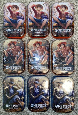 One Piece TCG Tin Pack Set Vol 2 Set Lot of (9) TS-02 Display English New Sealed - Image 2