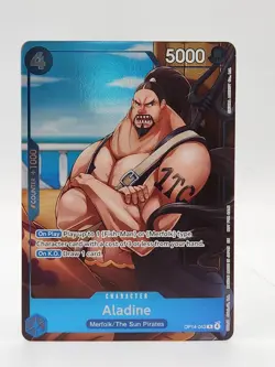 Aladine (Dash Pack) OP14-043 R Foil One Piece The Azure Sea's Seven English NM - Image 1