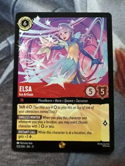 Disney Lorcana Elsa Ice Artisan 123/204 Winterspell 11 - Image 1