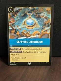 Disney Lorcana Shimmering Skies Sapphire Chromicon 168/204 Non Foil - Image 1
