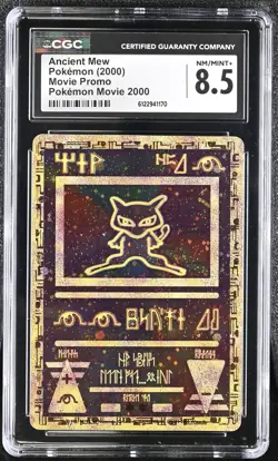 CGC 8.5 Ancient Mew 2000 Movie Promo Reverse Holo Pokemon Card - Image 1