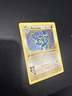 Machamp 8/102 1st Edition Shadowless Lightly Played WOTC Base Set Pokemon Card - Image 3